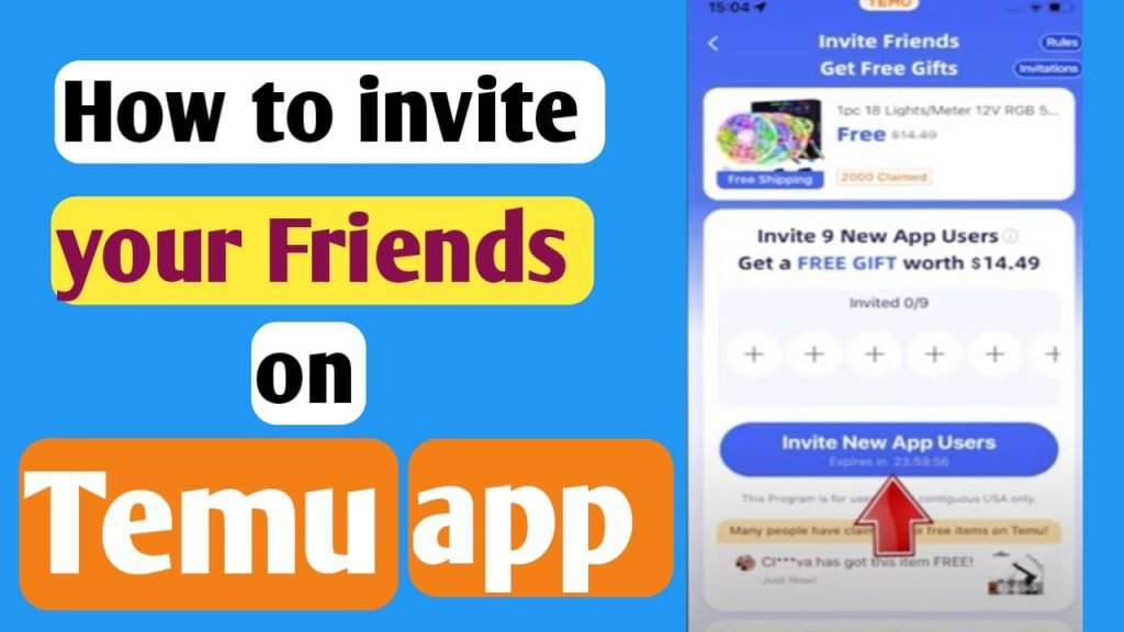 How To Invite Friends On Temu App