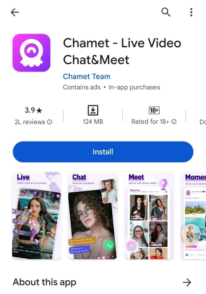 Chamat – 1 on 1 video chat with girls