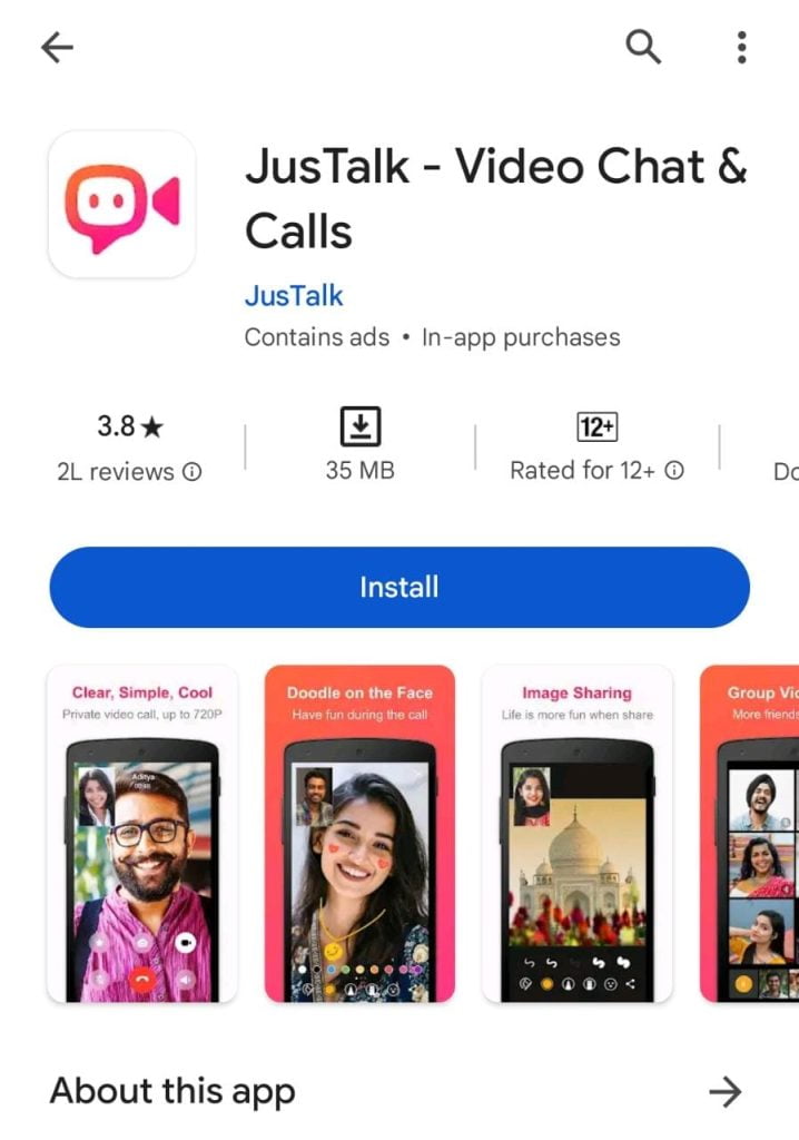 JusTalk – video chat with girls